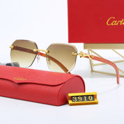 Three pairs of Cartier sunglasses including the box (pictured) + a Burberry box