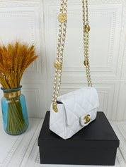 2 colors Small gold coin chain bag