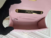 3 colors enamel handle sheepskin bag