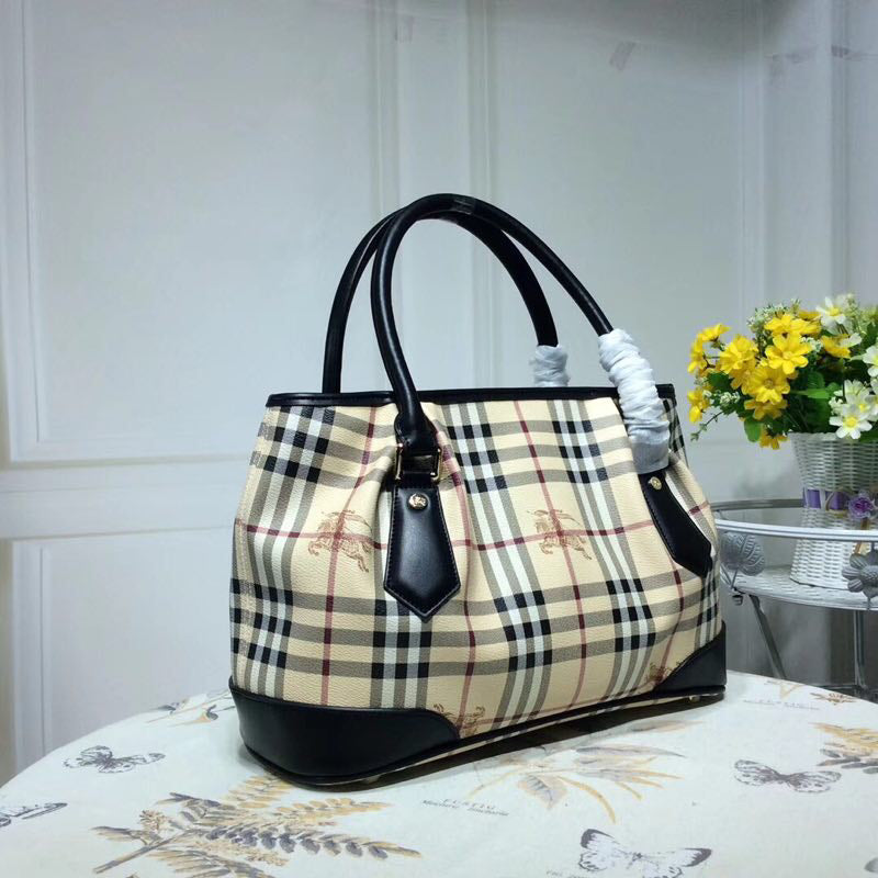 3 colors Checkered cowhide leather travel bag