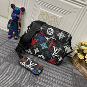 Trendy graffiti three pieces crossbody bag