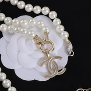 CC Pearl Rhinestone Necklace