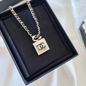 CC Square Pendant Necklace