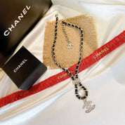 CC Pearl Pendant Necklace