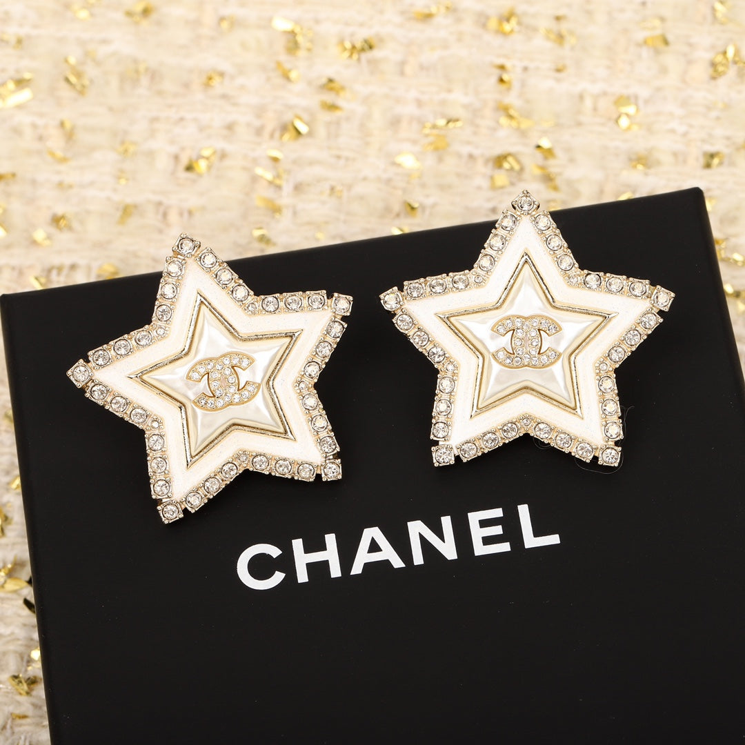 Fashion CC Rhinestone Earrings