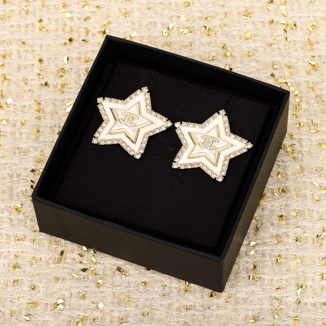 Fashion CC Rhinestone Earrings