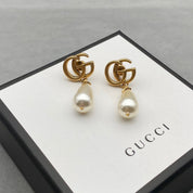 Classic GG Pearl Drop Earrings