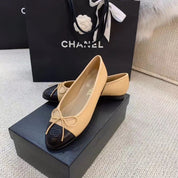 cc Ballerina Flats Beige/Black For Women, Women's Shoes G02819