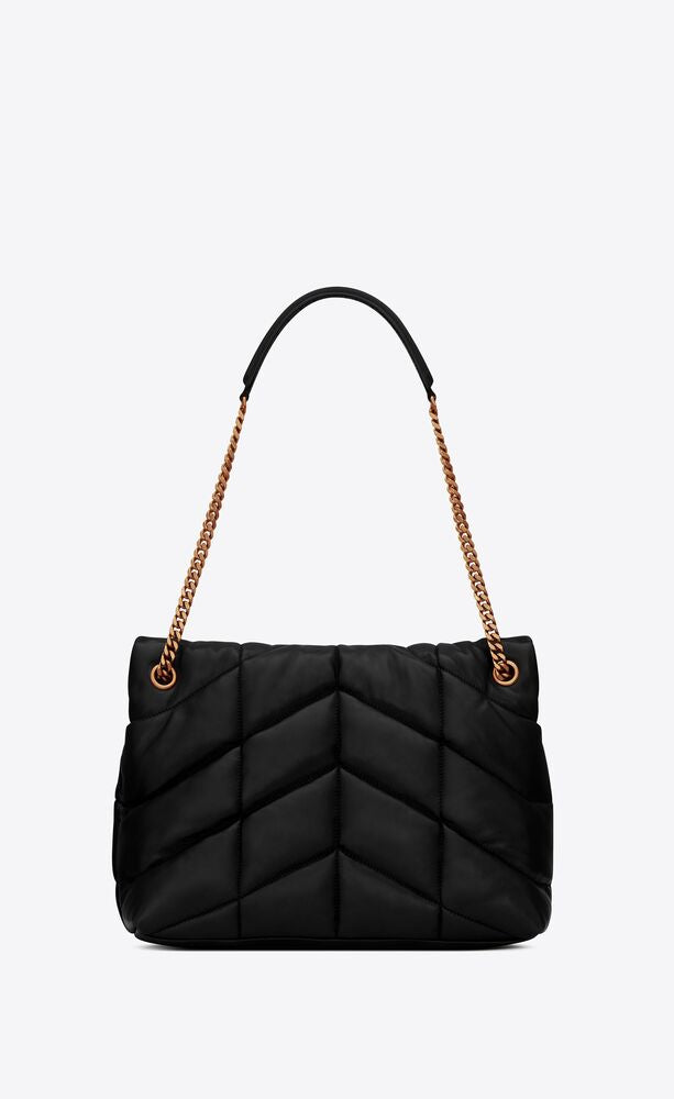 YSL Puffer Medium Chain Bag in Quilted Lambskin