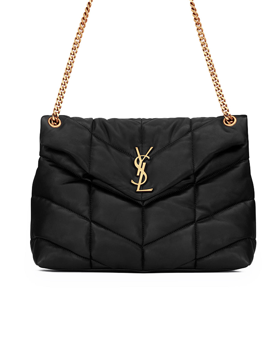 YSL Puffer Medium Chain Bag in Quilted Lambskin