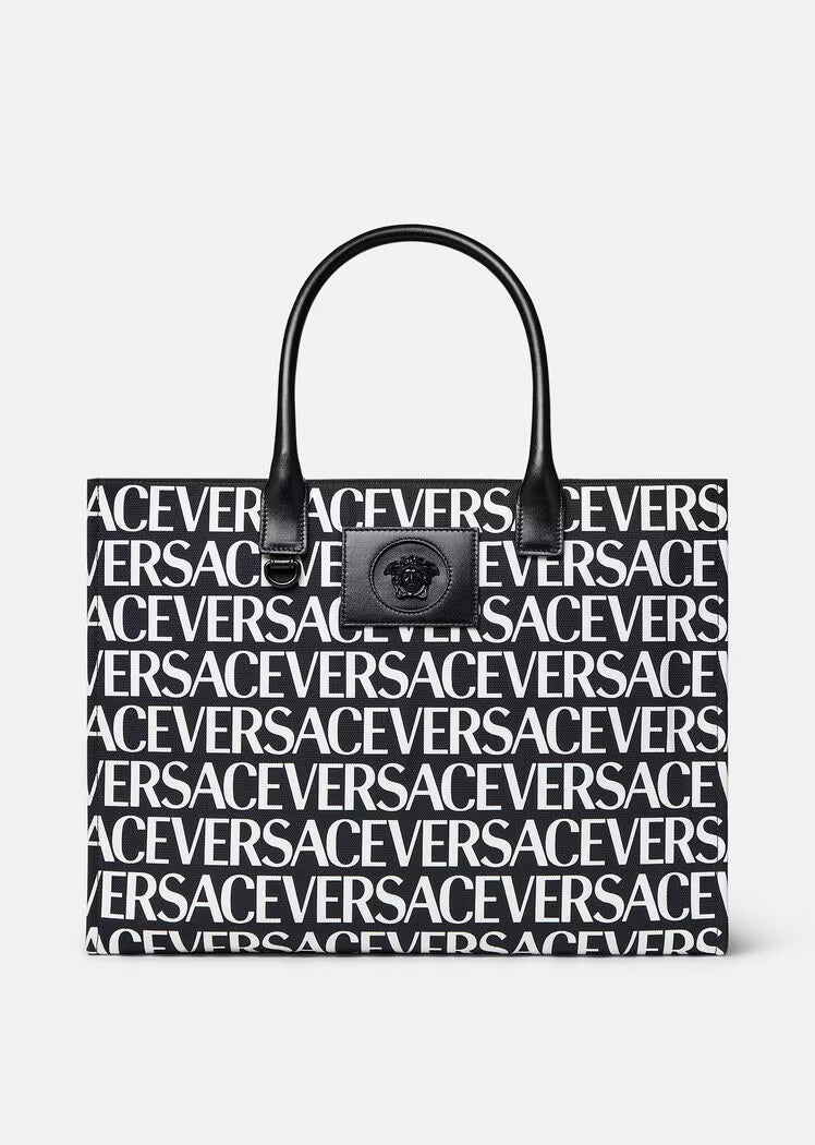 VERSACE ALLOVER LARGE TOTE BAG