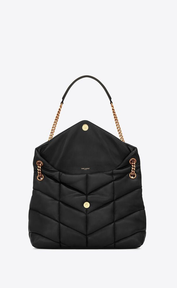 YSL Puffer Medium Chain Bag in Quilted Lambskin