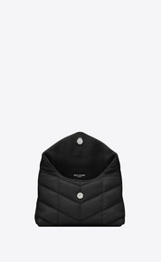 YSL Puffer Small Pouch in Quilted Lambskin