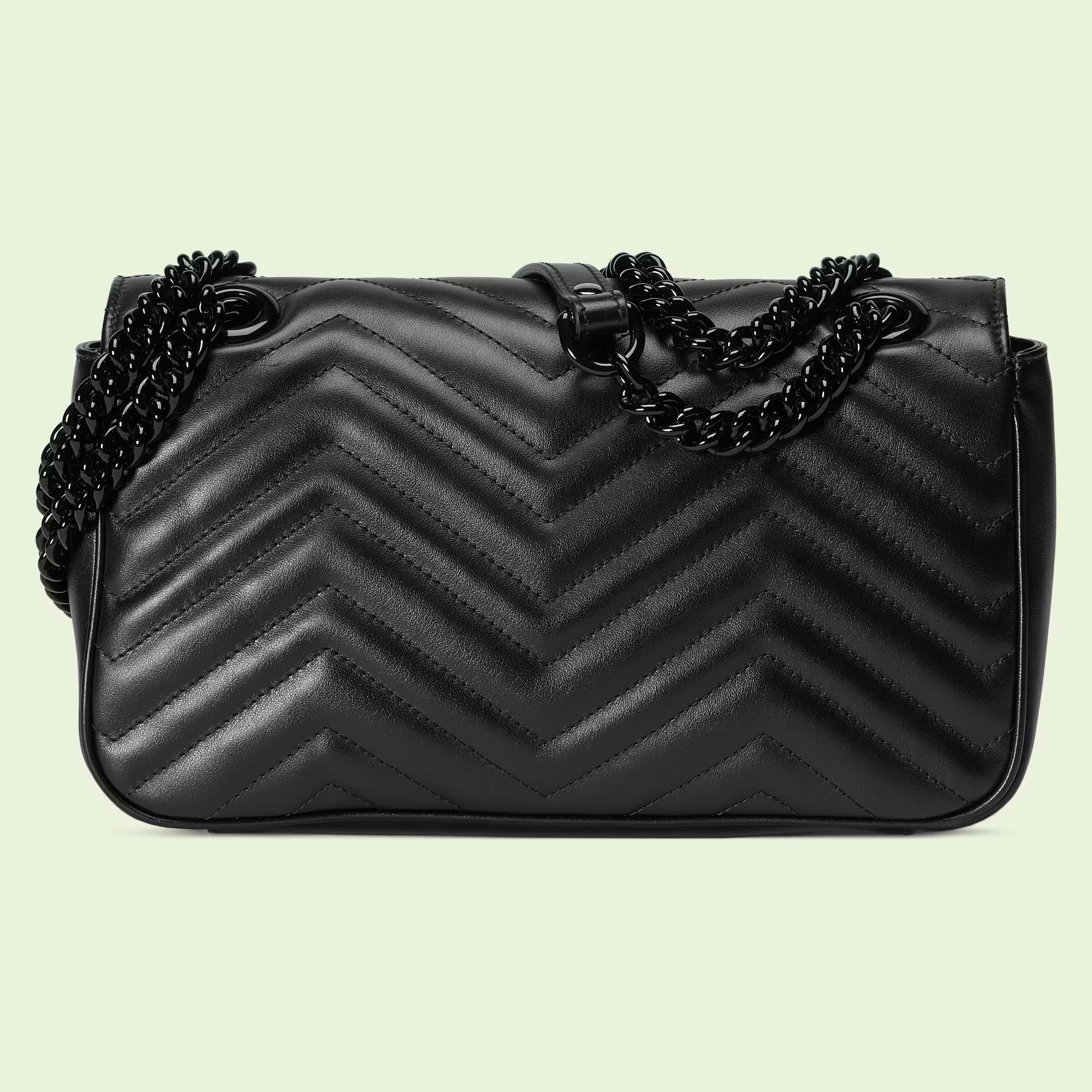 MARMONT SMALL SHOULDER BAG - BLACK LEATHER