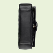 MARMONT SMALL SHOULDER BAG - BLACK LEATHER