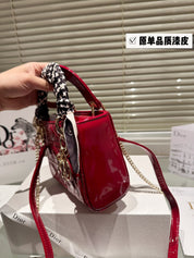 Patent leather Diana bag