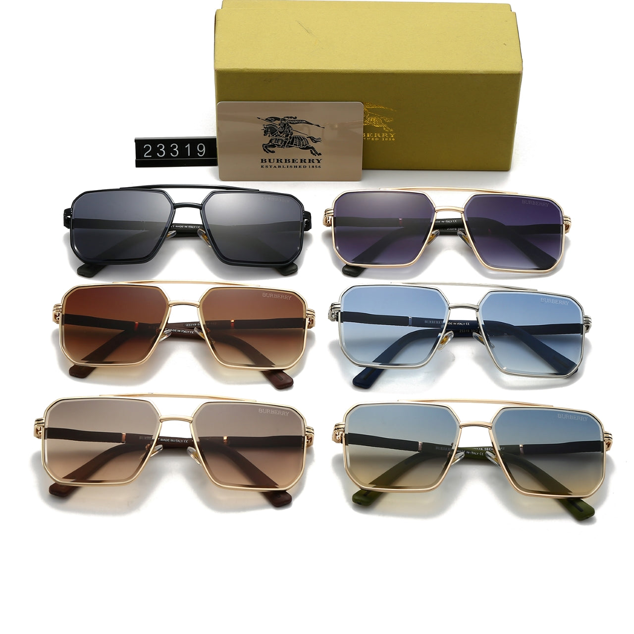 6 Color Men's Sunglasses—23319