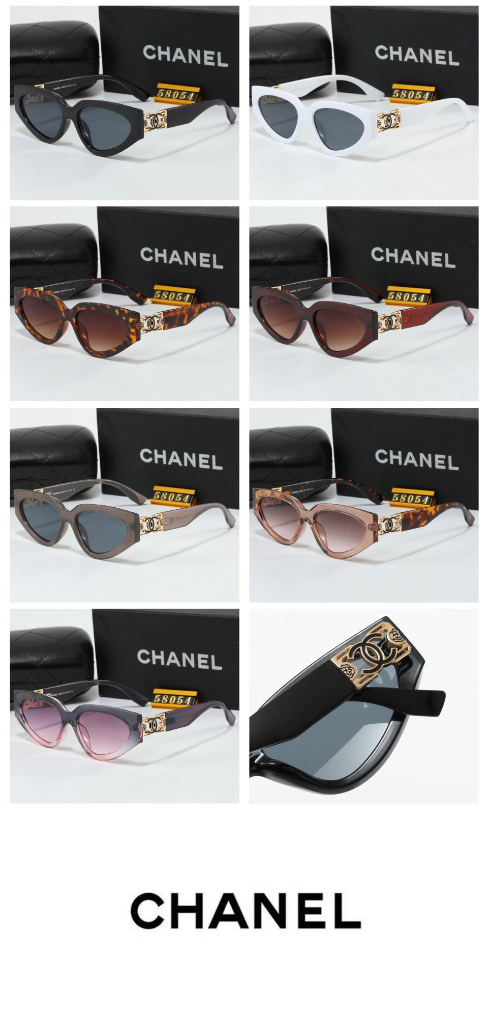 6 Color Women's Sunglasses—58054