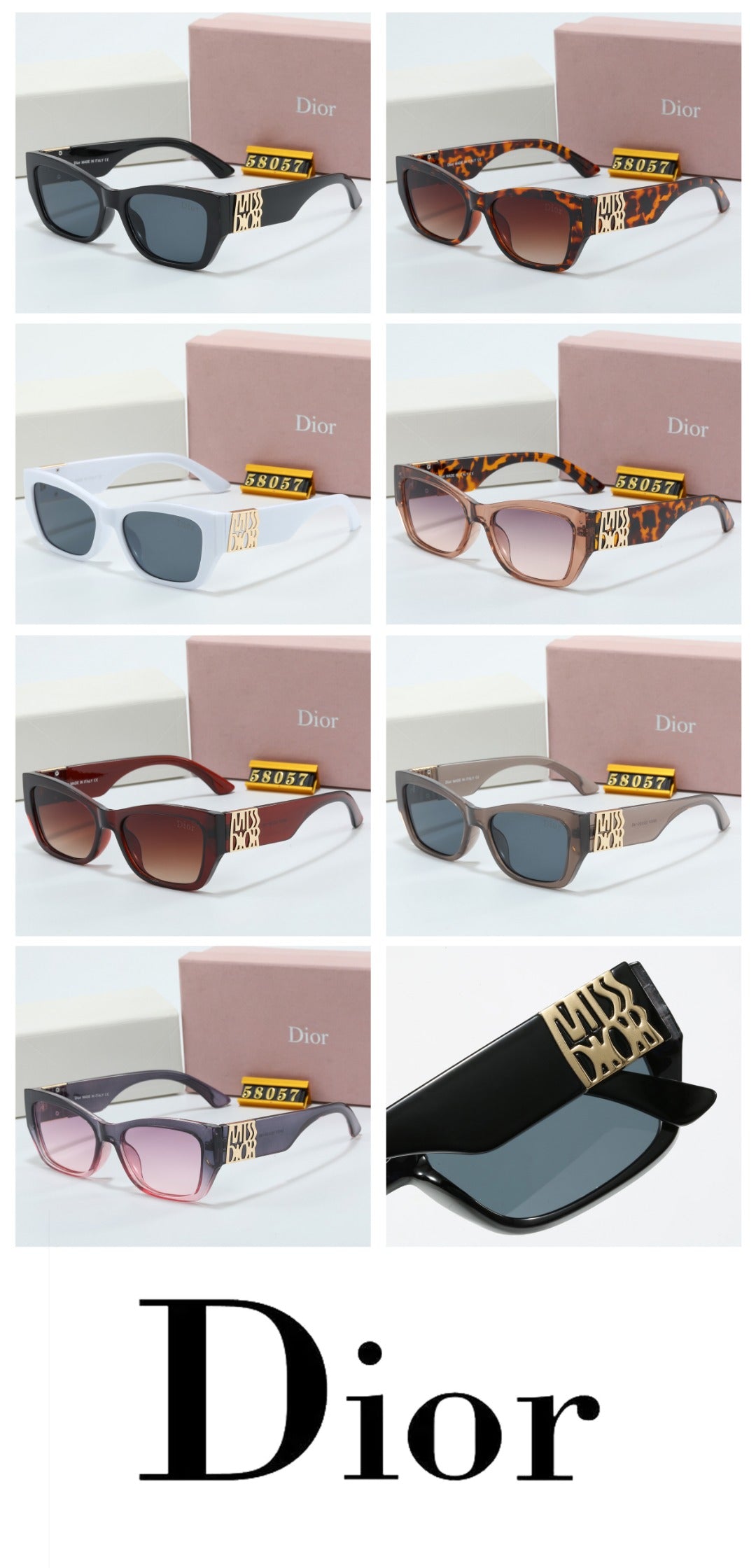 7 Color Women's Sunglasses—58057