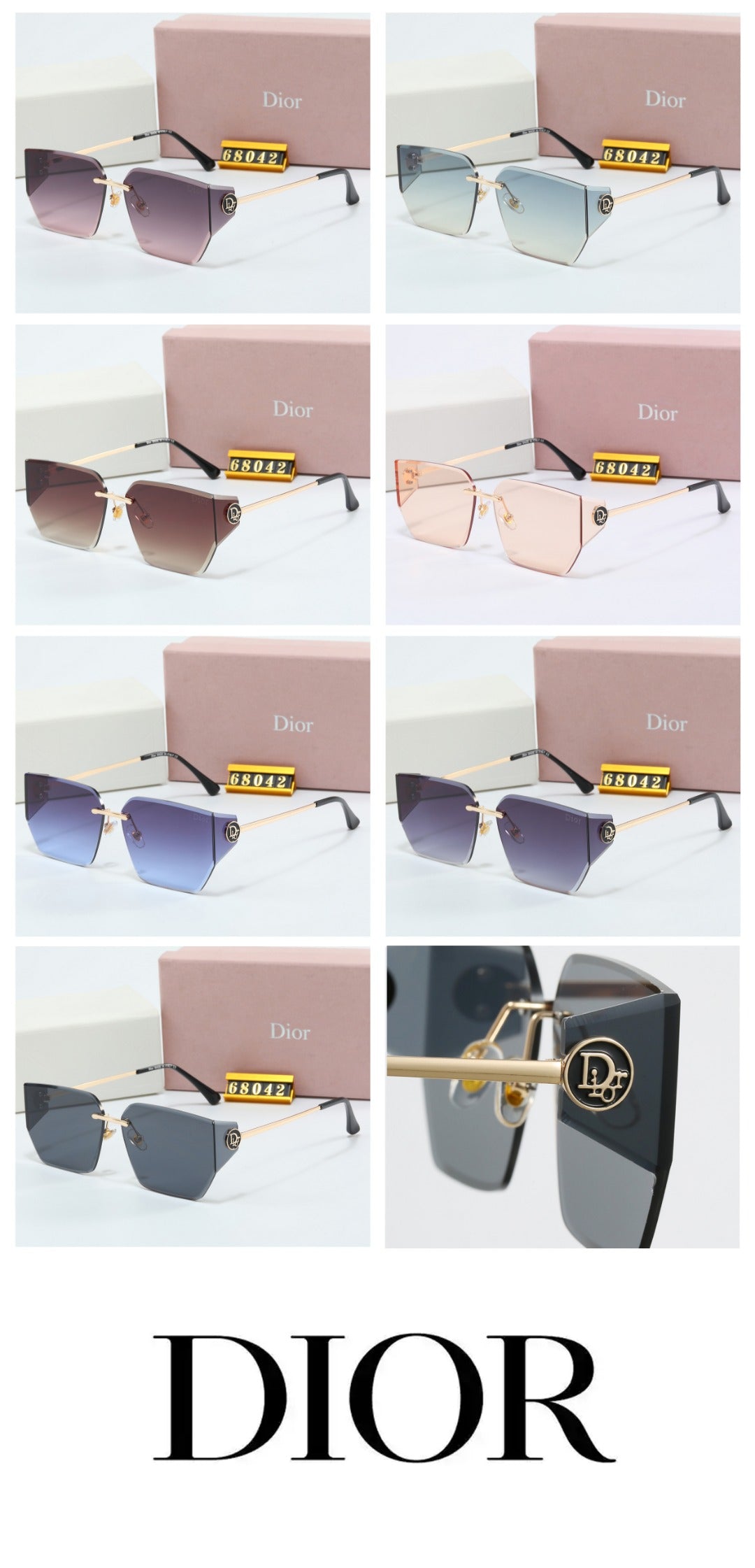 7 Color Women's Sunglasses—68042