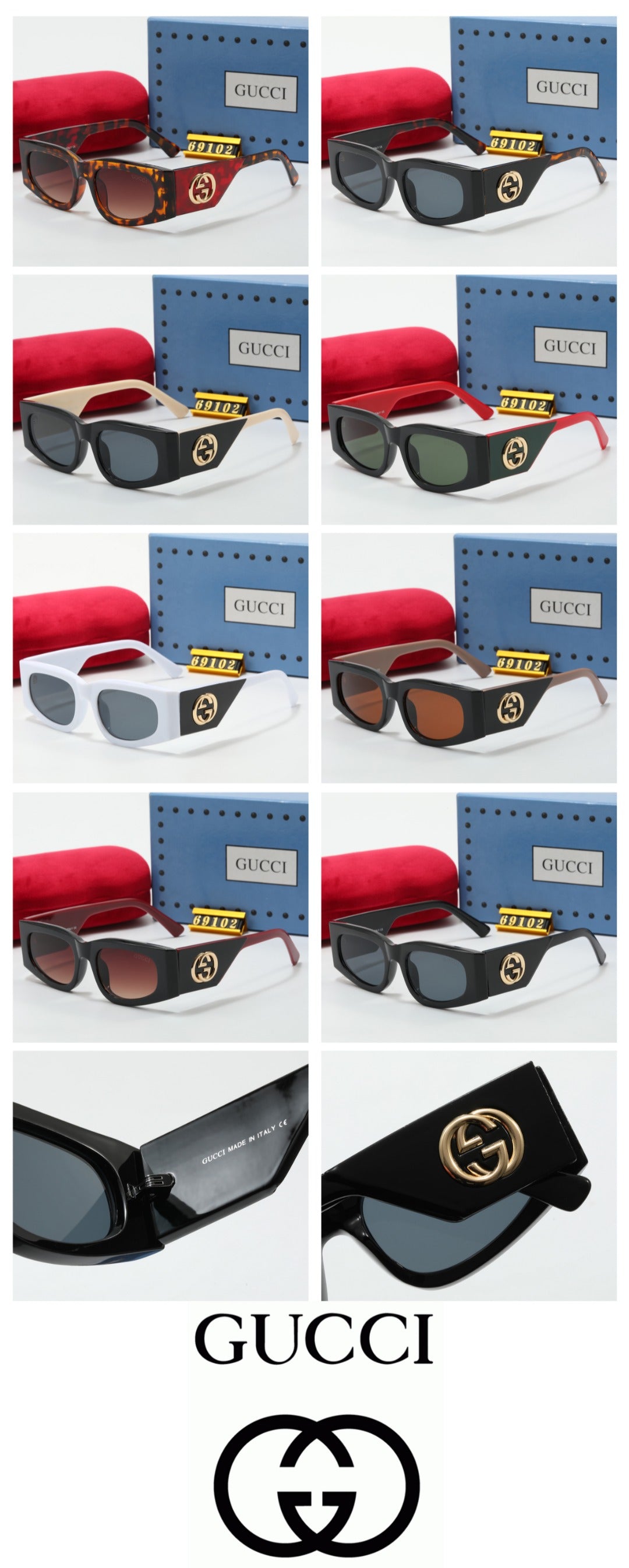 8 Color Women's Sunglasses—69102