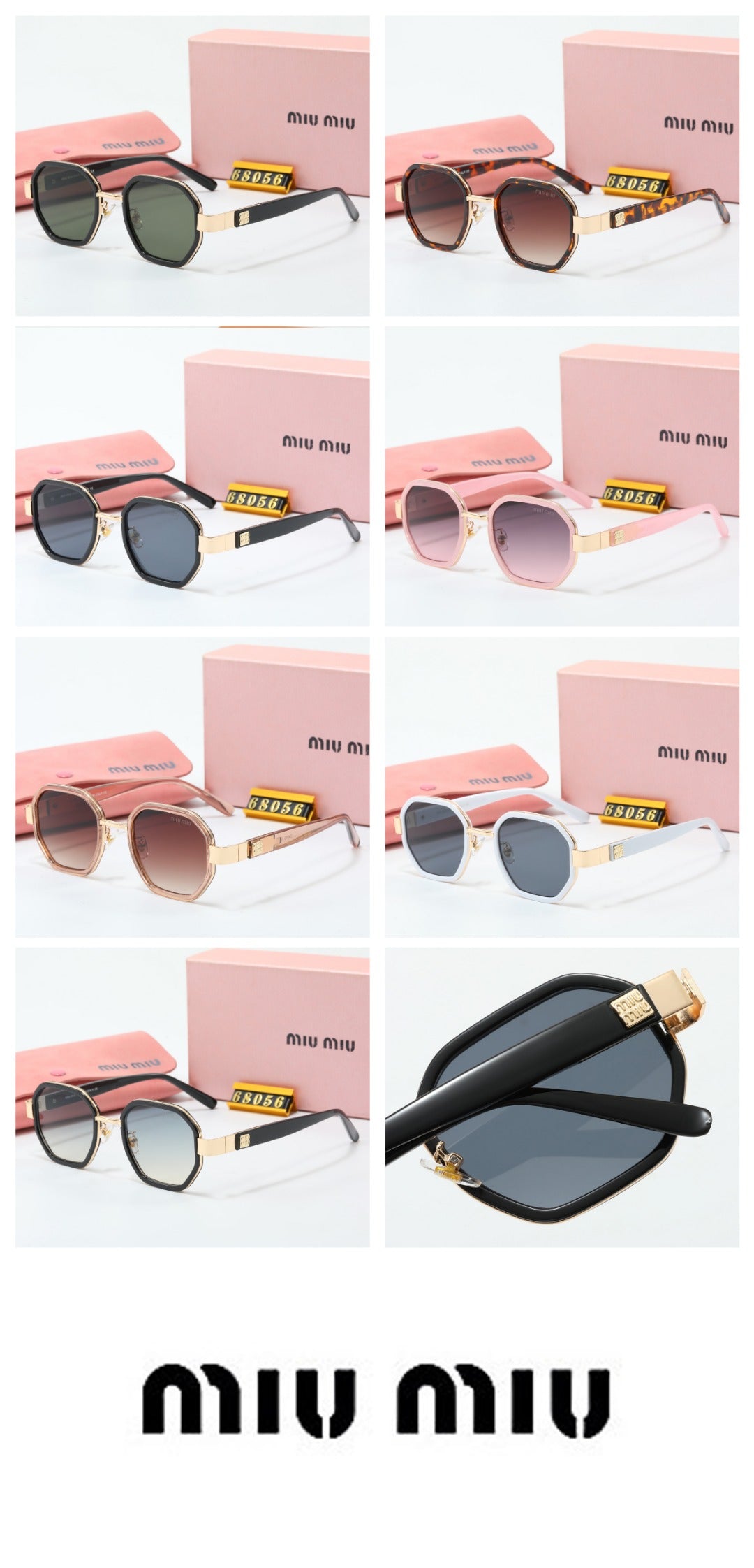 7 Color Women's Sunglasses—68056