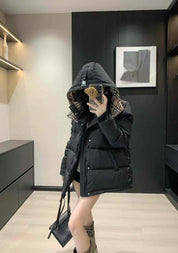 Down jacket autumn and winter new detachable hooded down jacket