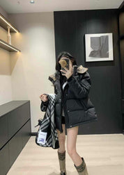 Down jacket autumn and winter new detachable hooded down jacket