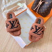 Lv 24SS Fall/Winter Lambswool Slippers