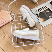 Miu 24SS Gold Coin Platform Casual Shoes